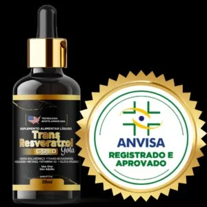 Trans Resveratrol Gold — Suplemento Sublingual para Rejuvenescimento da Pele