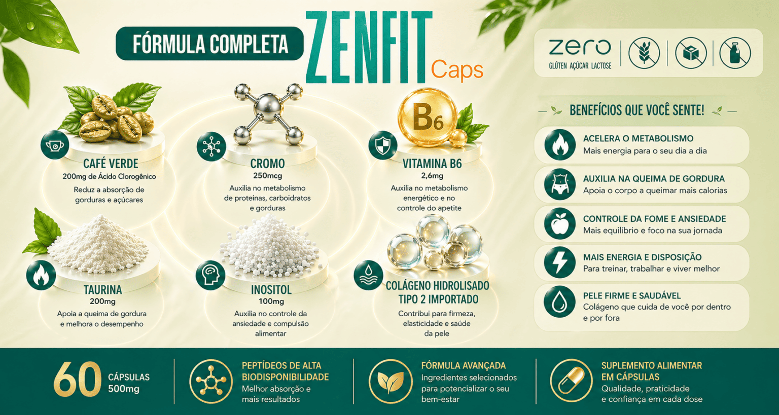 Fórmula Completa ZenFit Caps — Composição